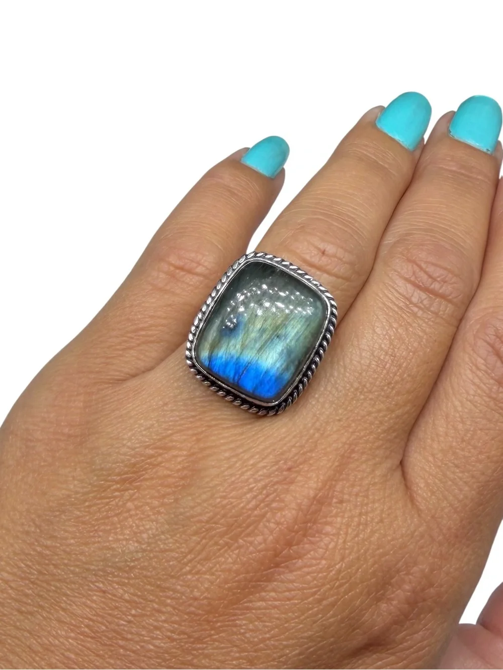 Hand Crafted genuine labradorite